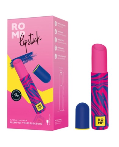 ROMP LIPSTICK ESTIMULADOR DE CLITORIS PINTALABIOS 7 NIVELES