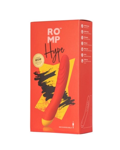ROMP HYPE VIBRADOR PUNTO G MULTIFUNCION ROJO
