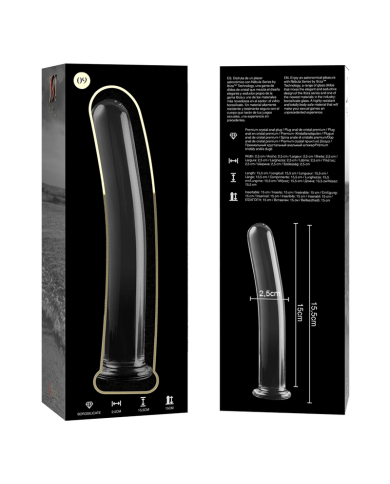 NEBULA SERIES BY IBIZA MODELO 9 DILDO CRISTAL TRANSPARENTE 155 CM O 25 CM
