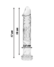 NEBULA SERIES BY IBIZA MODELO 12 DILDO CRISTAL TRANSPARENTE 17 CM O 35 CM