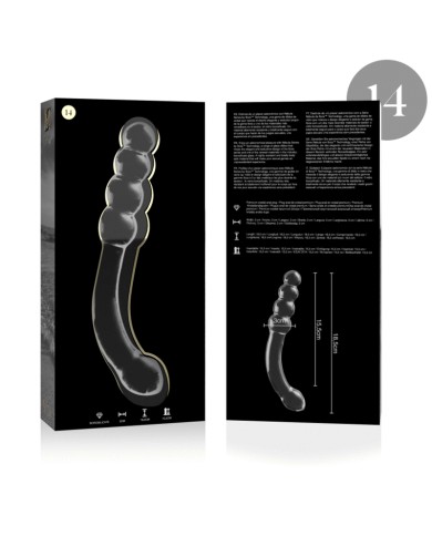 NEBULA SERIES BY IBIZA MODELO 14 DILDO CRISTAL TRANSPARENTE 185 CM O 3 CM