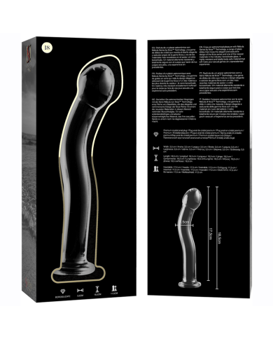 NEBULA SERIES BY IBIZA MODELO 18 DILDO CRISTAL TRANSPARENTE 185 CM O 35 CM