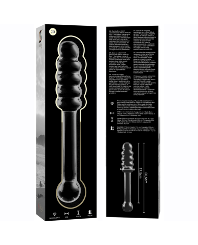NEBULA SERIES BY IBIZA MODELO 20 DILDO CRISTAL TRANSPARENTE 205 CM O 3 CM