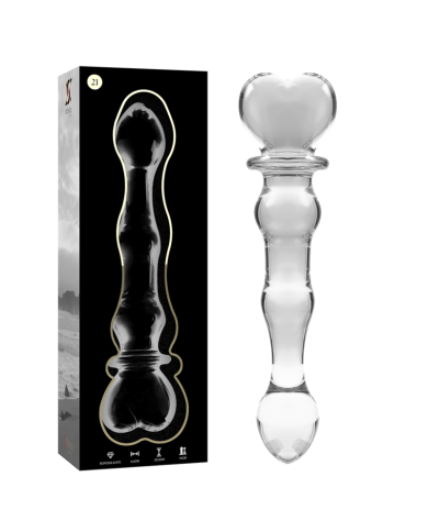 NEBULA SERIES BY IBIZA MODELO 21 DILDO CRISTAL TRANSPARENTE 205 CM O 35 CM