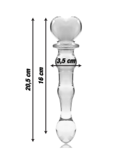 NEBULA SERIES BY IBIZA MODELO 21 DILDO CRISTAL TRANSPARENTE 205 CM O 35 CM
