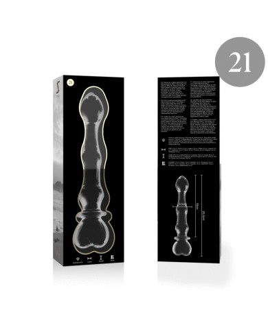 NEBULA SERIES BY IBIZA MODELO 21 DILDO CRISTAL TRANSPARENTE 205 CM O 35 CM