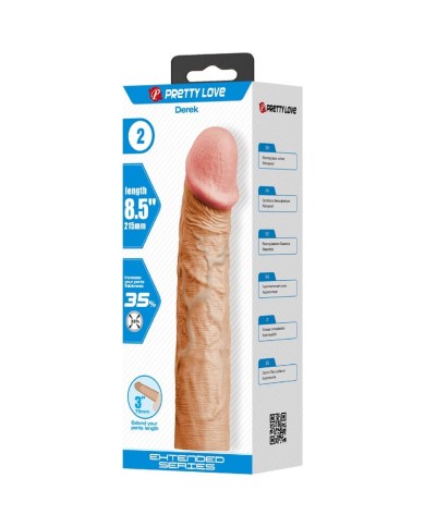 PRETTY LOVE DEREK FUNDA PENE CON EXTENSION DE 76 CM NATURAL PRETTY LOVE DEREK FUNDA PENE CON EXTENSION DE 76 CM NATURAL