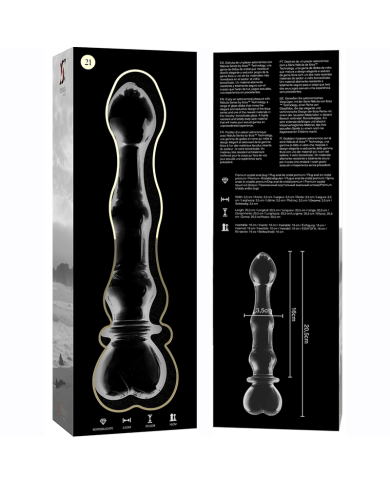 NEBULA SERIES BY IBIZA MODELO 21 DILDO CRISTAL TRANSPARENTE 205 CM O 35 CM