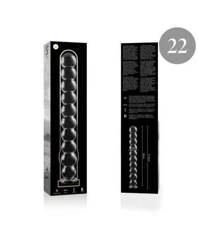 NEBULA SERIES BY IBIZA MODELO 22 DILDO CRISTAL TRANSPARENTE 215 CM O 25 CM