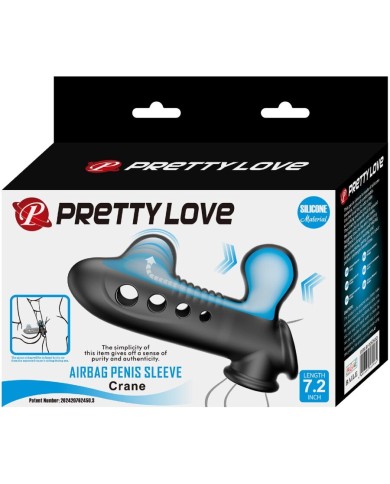 PRETTY LOVE CRANE FUNDA PARA PENE CON AIRBAG NEGRO PRETTY LOVE CRANE FUNDA PARA PENE CON AIRBAG NEGRO