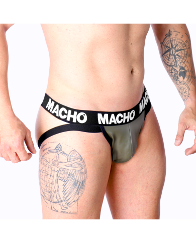 MACHO MX27GR JOCK CUERO GRIS BEIGE XL