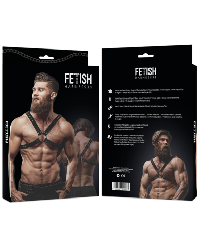 FETISH SUBMISSIVE ATTITUDE ARNES ECOPIEL PECHO CRUZADO HOMBRE
