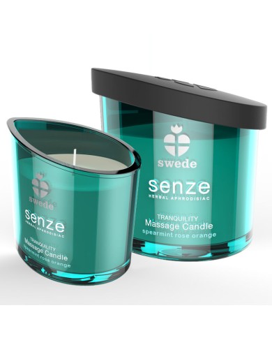 SWEDE SENZE TRANQUILITY VELA MASAJE HIERBABUENA ROSA NARANJA