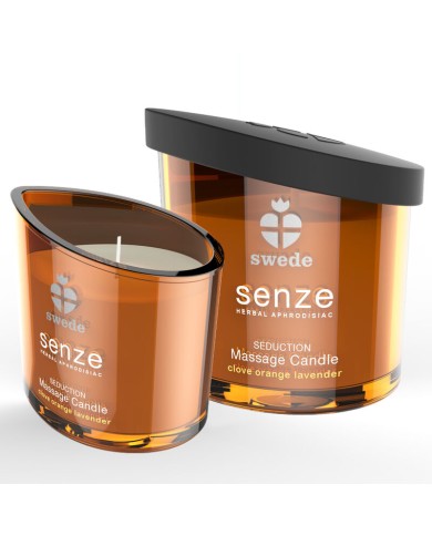 SWEDE SENZE SEDUCTION VELA MASAJE CLAVO NARANJA LAVANDA