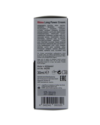 HOT RHINO LONG POWER CREMA 30 ML