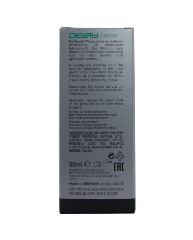 HOT CREMA RETARDANTE 50 ML