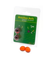 TALOKA BRAZILIAN BALLS GEL INTIMO FRESAS CHAMPN 2 BOLAS