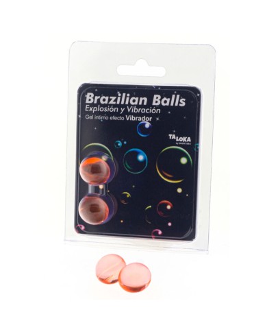 TALOKA BRAZILIAN BALLS GEL EXCITANTE EFECTO VIBRACION 2 BOLAS