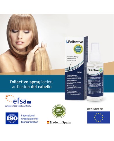 500 COSMETICS FOLIACTIVE SPRAY PARA EVITAR CAIDA CABELLO Y SU CRECIMIENTO