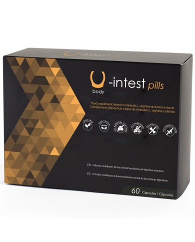 U INTEST Pills Complemento alimenticio para el cuidado digestivo e intestinal