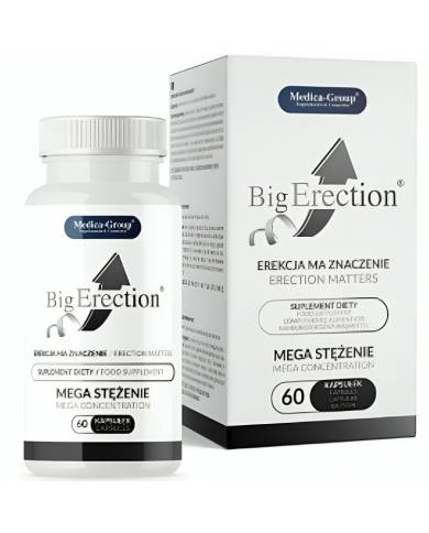 Big Erection Complemento Alimenticio Natural para la Vitalidad Masculina y el Rendimiento Intimo