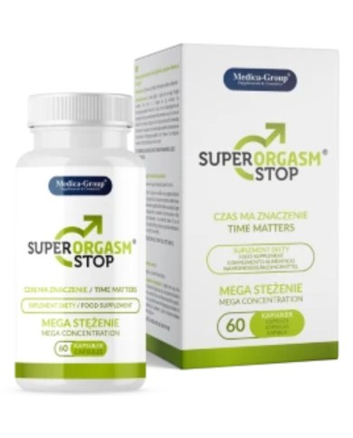 Super Orgasm Stop Capsulas Naturales para el Control de la Eyaculacion y Mayor Resistencia Sexual