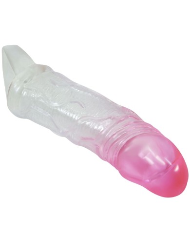 PRETTY LOVE ODES FUNDA REALISTICA ALARGADORA DE 2 CM PARA PENE ROSA PRETTY LOVE ODES FUNDA REALISTICA ALARGADORA DE 2 CM PARA PENE ROSA