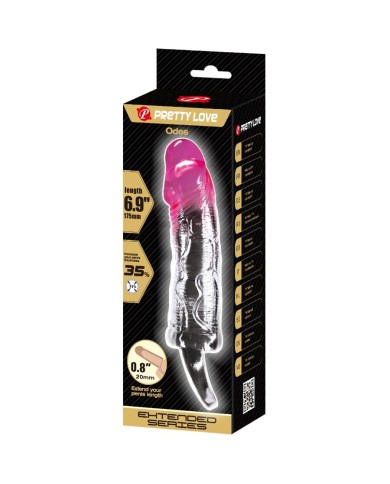 PRETTY LOVE ODES FUNDA REALISTICA ALARGADORA DE 2 CM PARA PENE ROSA PRETTY LOVE ODES FUNDA REALISTICA ALARGADORA DE 2 CM PARA PENE ROSA