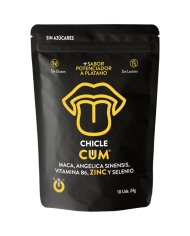 WUG CUM Chicle funcional con sabor a platano para potenciar la fertilidad vitalidad y energia masculina