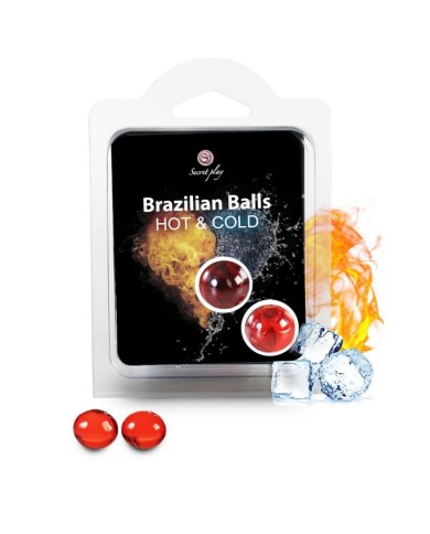 SECRETPLAY BRAZILIAN BALLS EFECTO CALOR FRIO 2 UNIDADES