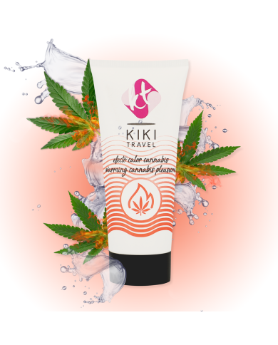 KIKI TRAVEL GEL DESLIZANTE SABOR A CANNABIS EFECTO CALOR INTENSO 50 ML