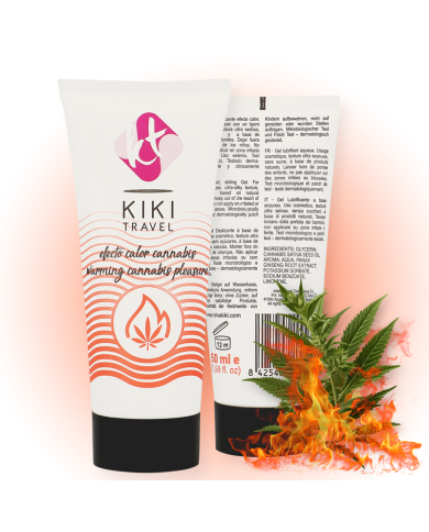 KIKI TRAVEL GEL DESLIZANTE SABOR A CANNABIS EFECTO CALOR INTENSO 50 ML