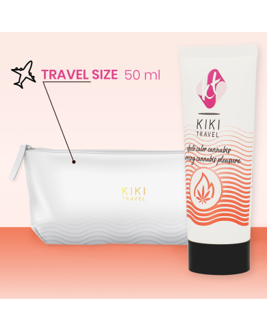 KIKI TRAVEL GEL DESLIZANTE SABOR A CANNABIS EFECTO CALOR INTENSO 50 ML