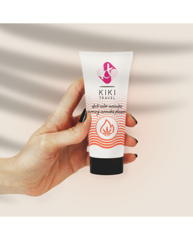 KIKI TRAVEL GEL DESLIZANTE SABOR A CANNABIS EFECTO CALOR INTENSO 50 ML