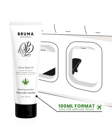 BRUMA GEL DESLIZANTE CON ACEITE DE SEMILLA EFECTO CALOR SABOR CANNABIS 100 ML