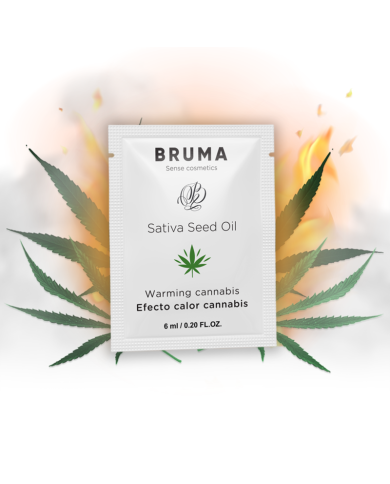 BRUMA 6 ML GEL DESLIZANTE CON ACEITE DE SEMILLA EFECTO CALOR SABOR CANNABIS