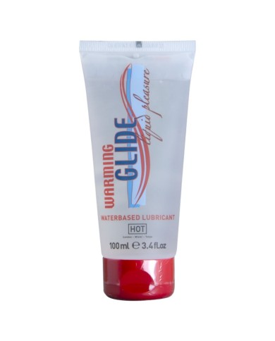 HOT WARMING GLIDE LIQUID PLEASURE LUBRICANTE BASE AGUA EFECTO CALOR 100 ML