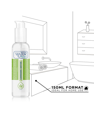 WATERFEEL LUBRICANTE CANNABIS 150 ML