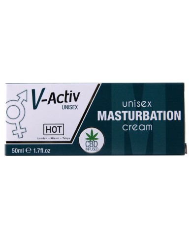 HOT CREMA DE MASTURBACION CON CBD UNISEX 100 ML
