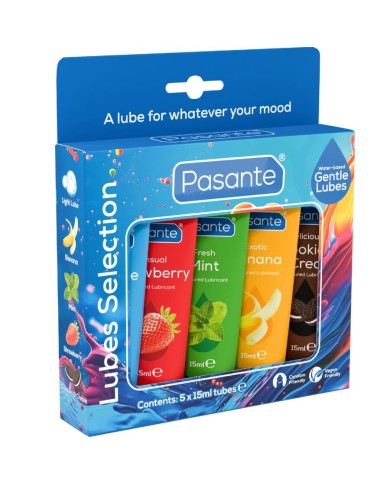 PASANTE PACK LUBRICANTES SABORES VARIADOS 5 UDS X 15 ML