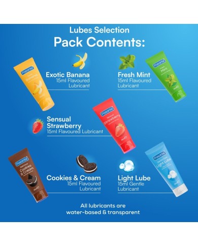 PASANTE PACK LUBRICANTES SABORES VARIADOS 5 UDS X 15 ML