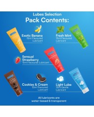 PASANTE PACK LUBRICANTES SABORES VARIADOS 5 UDS X 15 ML