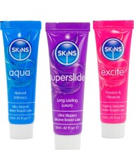 SKINS VITAL LUBES KIT LUBRICANTES AQUA SUPERSLIDE EXCITE 3 x 12 ML