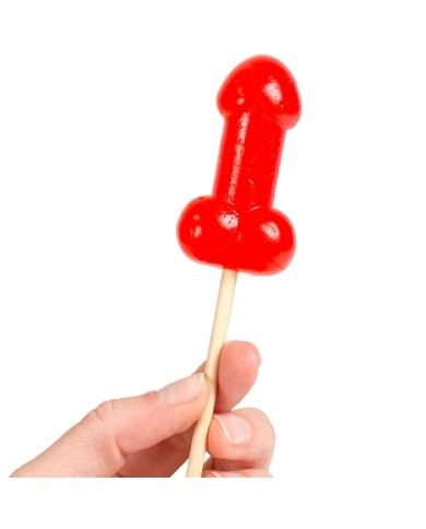 SECRETPLAY PIRULETA PENE CARAMELO CEREZA CON EFECTO CALOR PICANTE