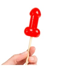 SECRETPLAY PIRULETA PENE CARAMELO CEREZA CON EFECTO CALOR PICANTE