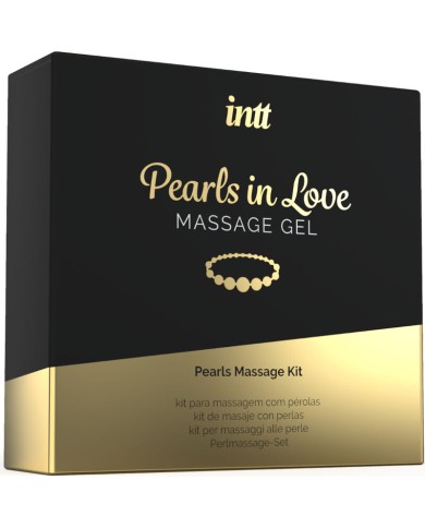 INTT MASSAGE ORAL SEX PEARLS IN LOVE CON COLLAR DE PERLAS Y GEL DE SILICONA