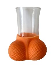 DIABLO PICANTE VASO CHUPITO CRISTAL CON HUEVOS NATURAL