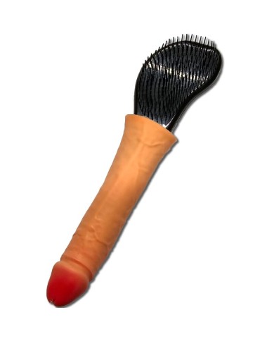 DIABLO PICANTE CEPILLO PARA PELO CON PENE EN LA PUNTA