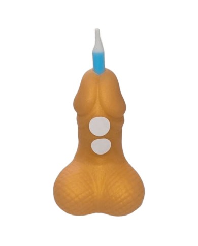 DIABLO PICANTE PENE VELA NUMERO CUMPLEANOS DORADO