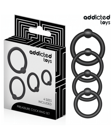 ADDICTED TOYS SET ANILLOS SILICONA DE PRESION ADDICTED TOYS SET ANILLOS SILICONA DE PRESION